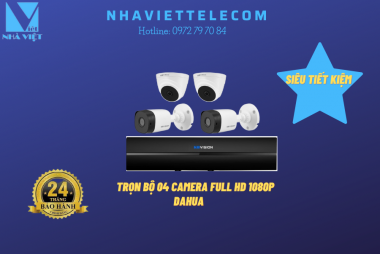 Camera trọn bộ 4 con DAHUA Full HD 1080P