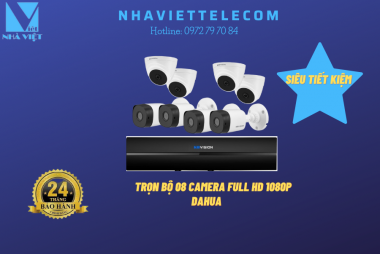 Camera trọn bộ 8 con DAHUA Full HD 1080P