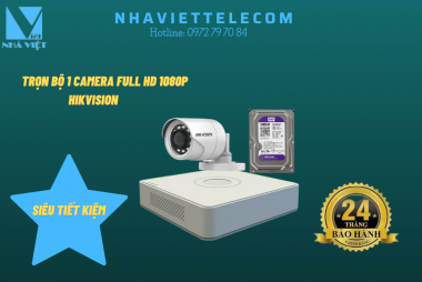 Camera trọn bộ 1 con HIKVISION Full HD 1080P