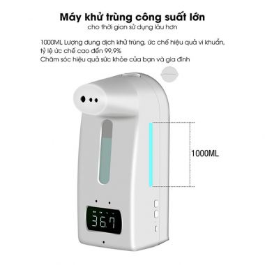 Máy đo thân nhiệt, xịt khuẩn tự động 2 trong 1 V18 Pro /K10 Pro