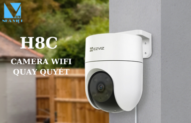 Camera WiFi EZVIZ H8C 2K 3MP quay quét ngoài trời, đàm thoại 2 chiều