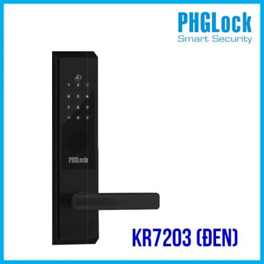 Khóa cửa điện tử cho nhà phố PHGLOCK KR7203 (Đen)