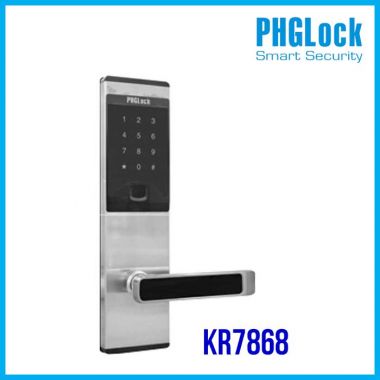 Khóa thông minh căn hộ PHGLOCK KR7868 (Bạc không APP)