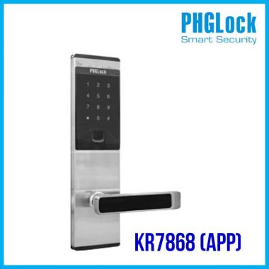 Khóa thông minh căn hộ PHGLOCK KR7868 (Bạc có App)