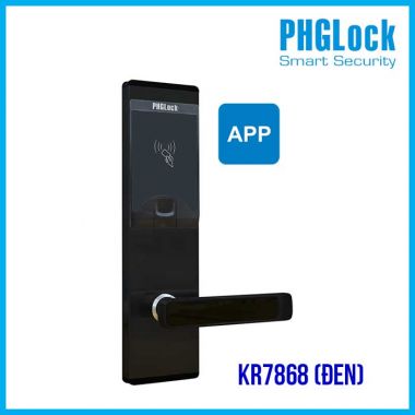 Khóa thông minh căn hộ PHGLOCK KR7868 (Đen có App)