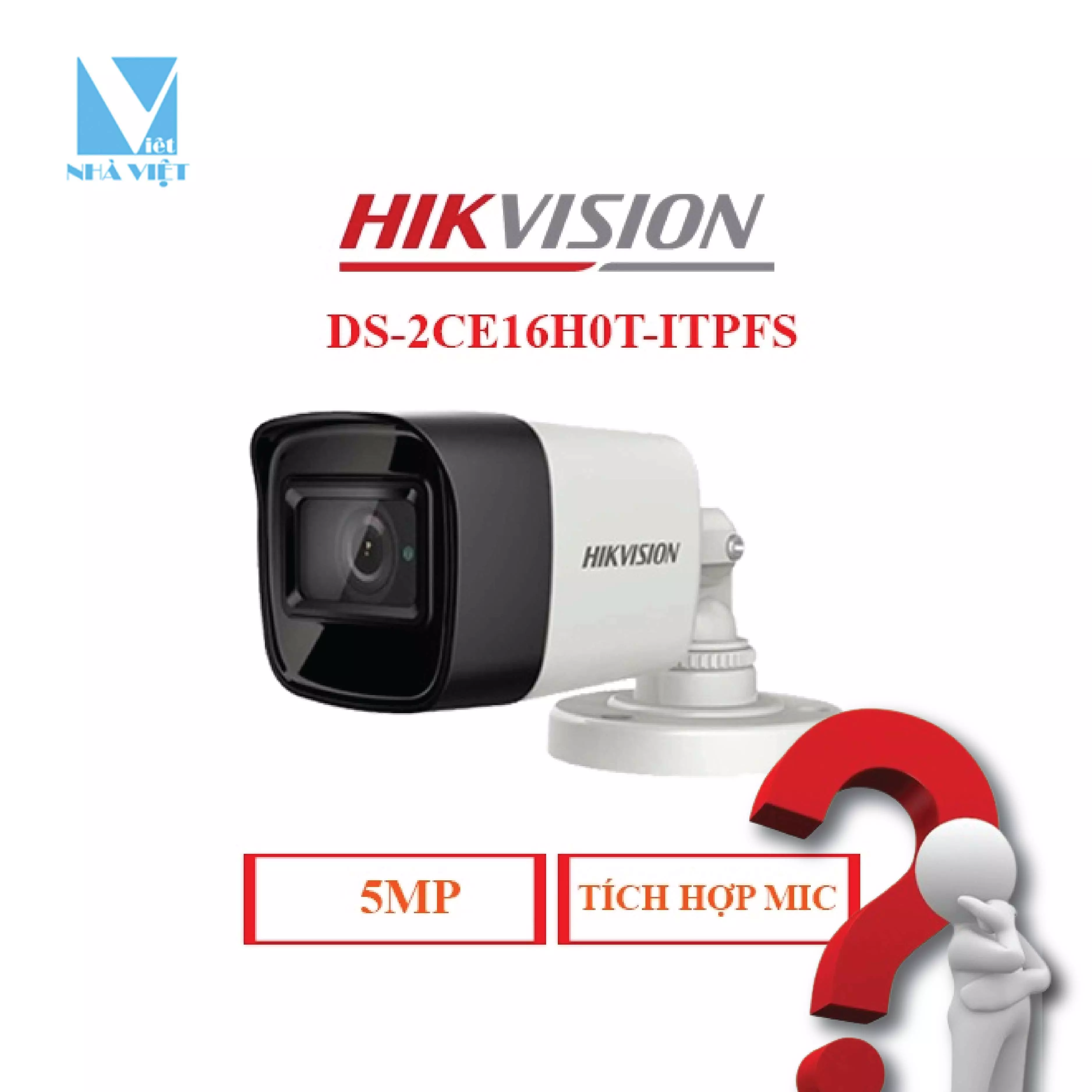 TRỌN BỘ 4 CAMERA HIKVISION 5MP