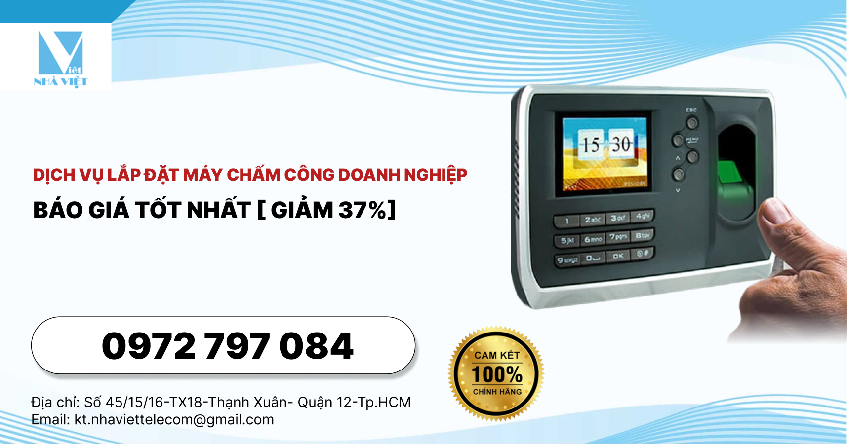 Dịch vụ lắp đặt máy chấm công doanh nghiệp báo giá tốt nhất [GIẢM 37%]