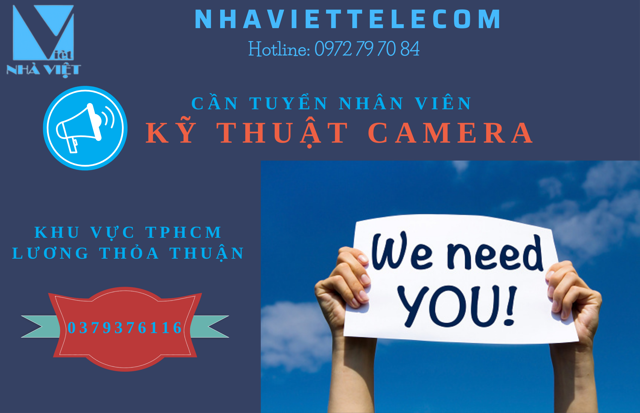 Tuyển dụng nhân viên kỹ thuật lắp đặt camera