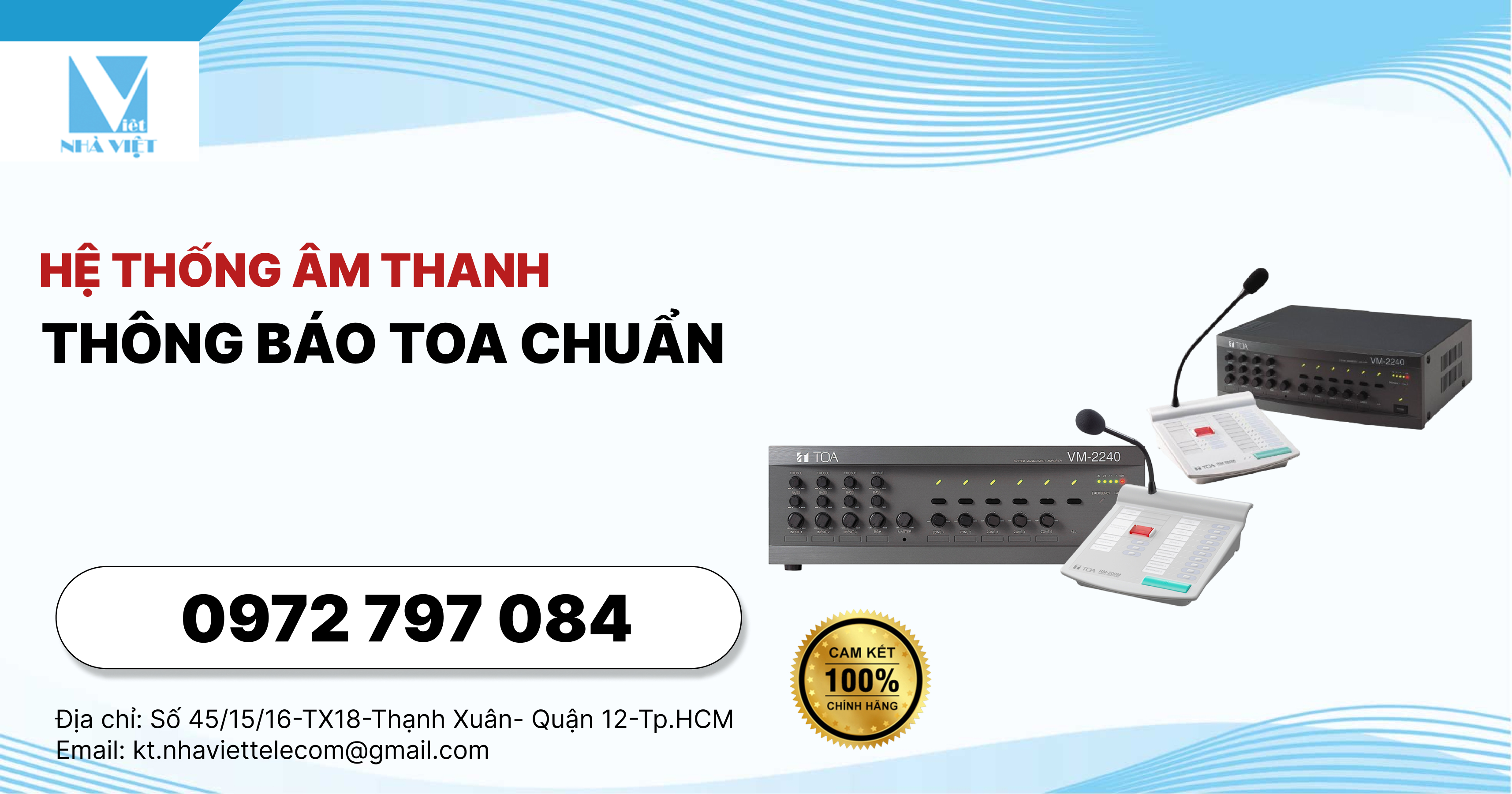 Hệ thống Âm thanh thông báo TOA chuẩn