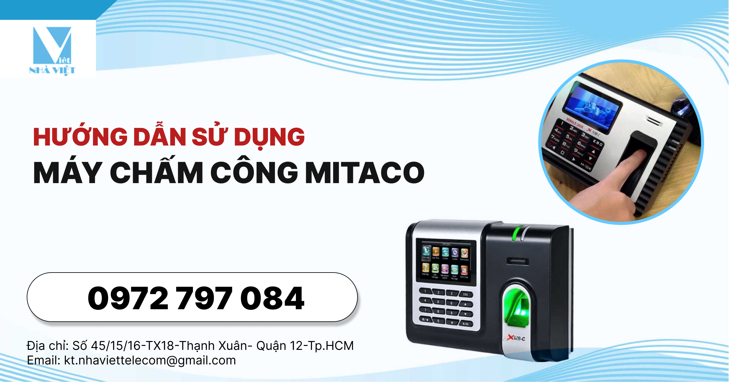 Hướng dẫn sử dụng máy chấm công mitaco