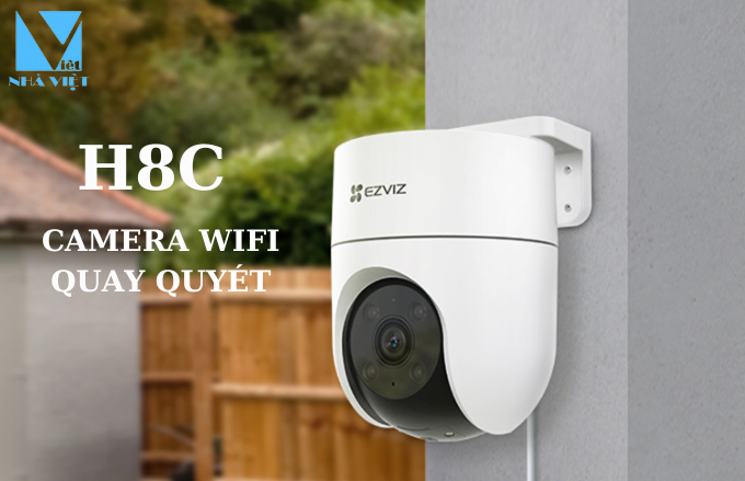 Camera WiFi EZVIZ H8C 2K 3MP quay quét ngoài trời, đàm thoại 2 chiều