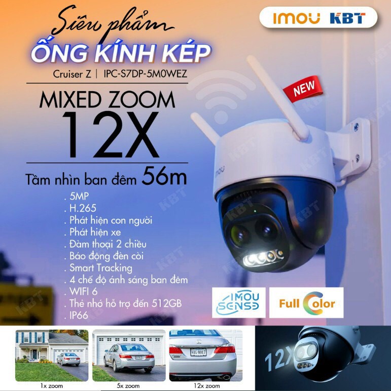 Mắt kép Zoom 12X