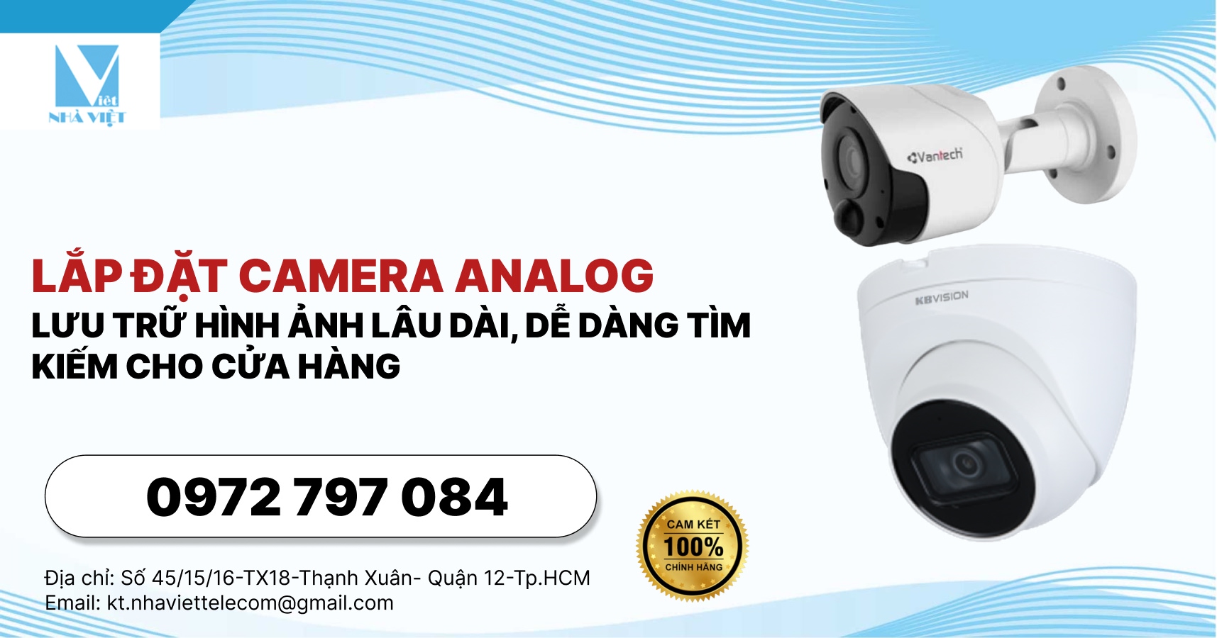 Lắp Đặt Camera Analog Lưu Trữ Hình Ảnh Lâu Dài, Dễ Dàng Tìm Kiếm Cho Cửa Hàng