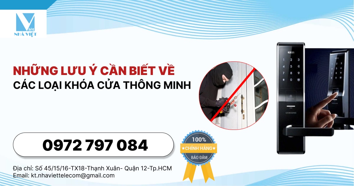 các loại khóa cửa thông minh 01