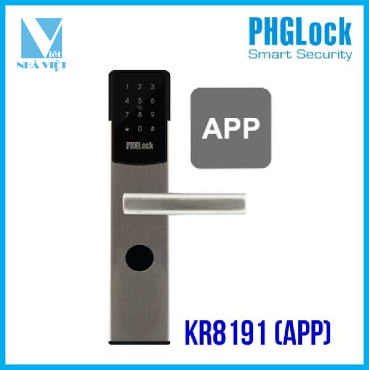 Khoá Cửa Vân Tay Phglock Kr8191 Giá Bao Nhiêu ? 