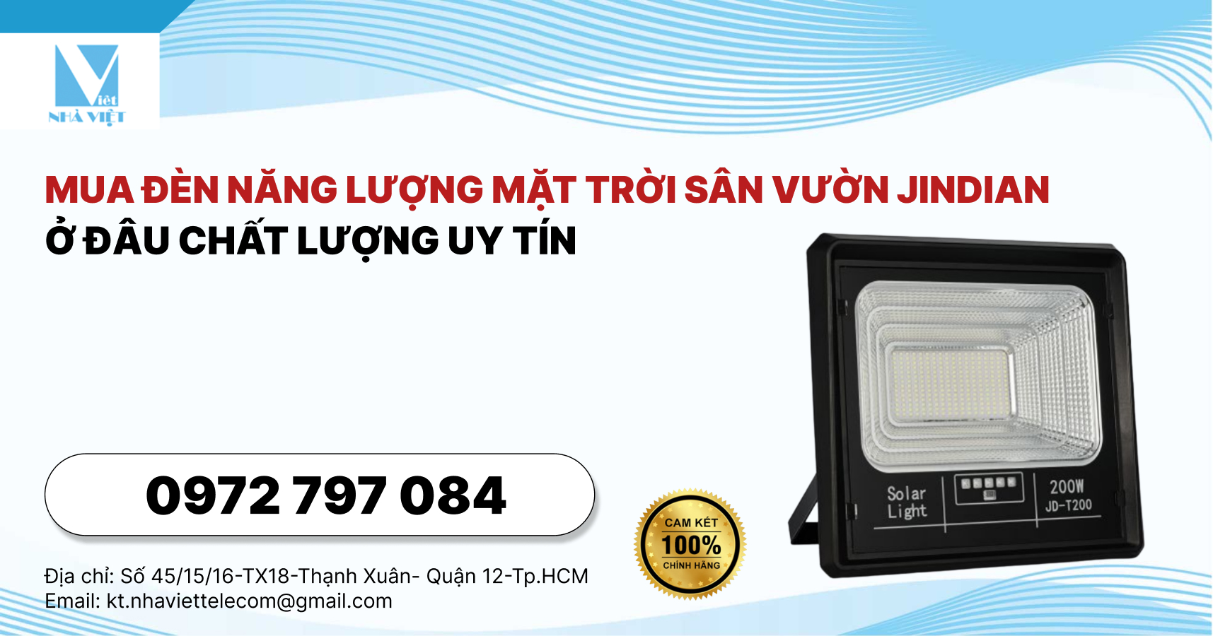 Mua Đèn Năng Lượng Mặt Trời Sân Vườn Jindian Ở Đâu Chất Lượng Uy Tín