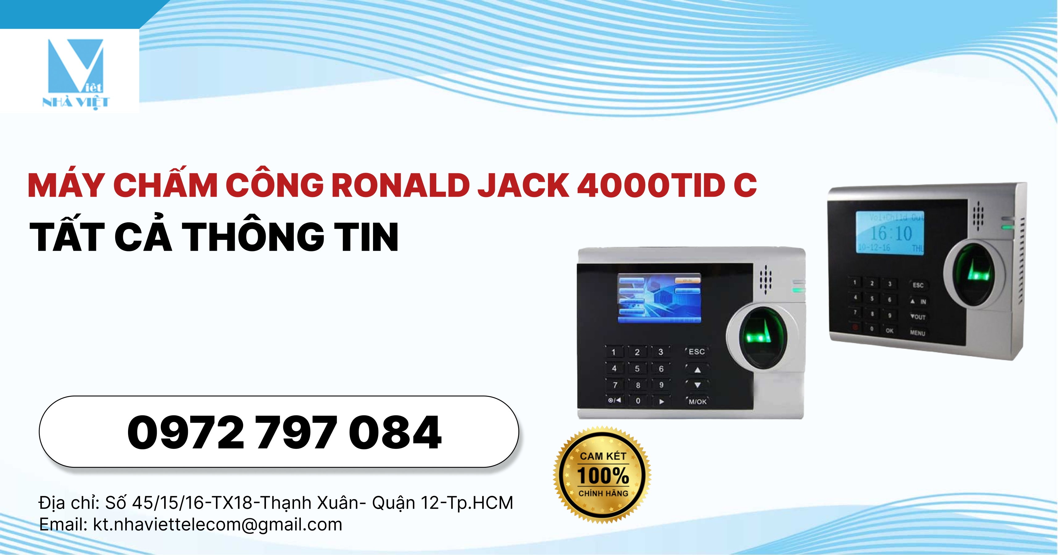 Máy Chấm Công Ronald Jack 4000tid C | Tất Cả Thông Tin