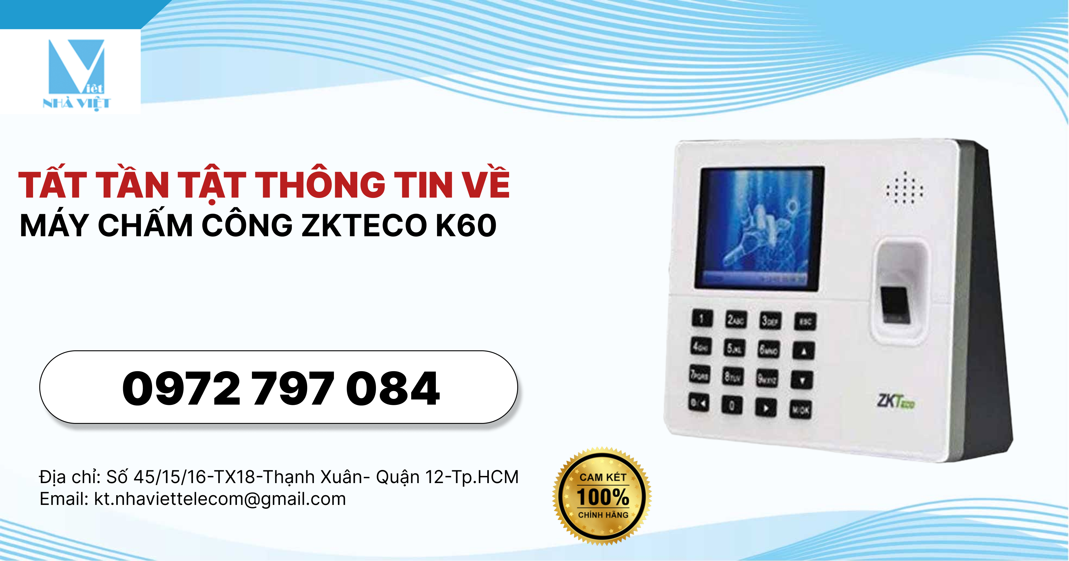 Tất Tần Tật Thông Tin Về Máy Chấm Công ZKTECO K60