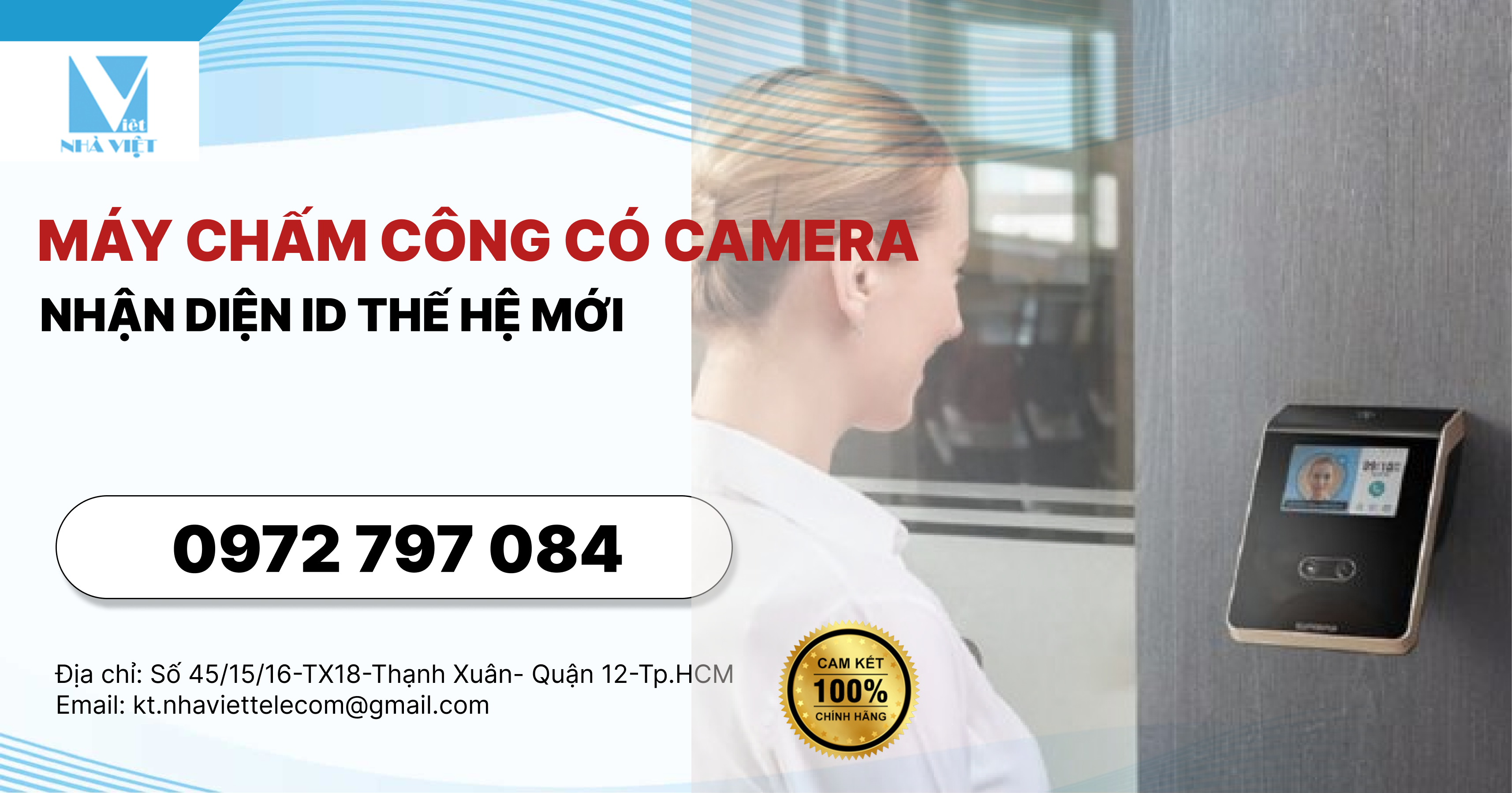 Máy chấm công có camera nhận diện ID thế hệ mới